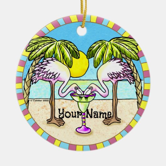 Margarita Flamant rose Ornement (Devant)