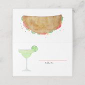 Margarita Glas, Tequila en Taco Fiesta (Buitenkant ongevouwen)