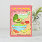 Margarita Guacamole Invitation de fête du 50e anni (Debout devant)