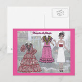 Margarita, la petite carte postale Paperdoll tziga (Devant / Derrière)