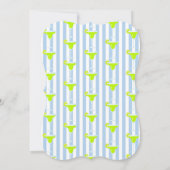 Margarita & Limes Fiesta Bruilofts Cocktailparty Kaart (Achterkant)