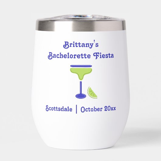 Margarita Limoen Bachelorette Fiesta Stemless (Voorkant)