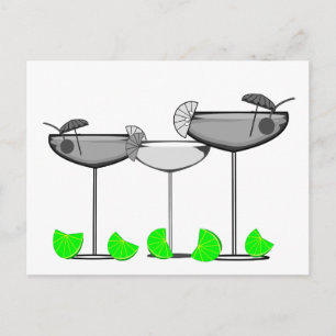 Margarita Lovers with Limes T-Shirts & Gifts Briefkaart
