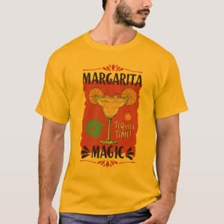 Margarita Magic - Vetgedrukte "Tequila Time" Graph T-shirt