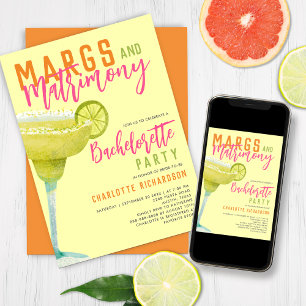 Margarita Margs & Huwelijk Lemon Bachelorette Kaart