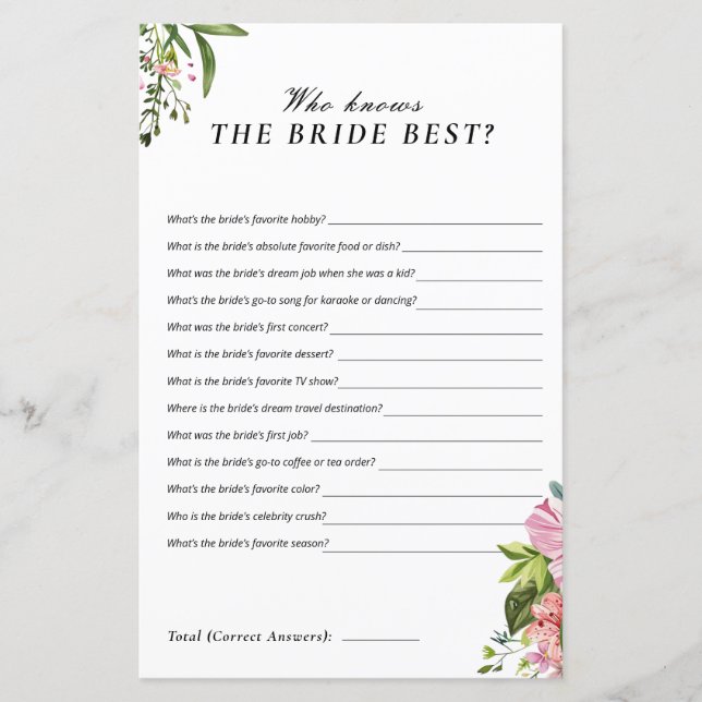 Margarita Mexicaan Wie kent de bruid beste spel (Voorkant)