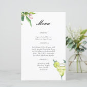 Margarita Mexican Fiesta Fête des mariées Menu (Debout devant)