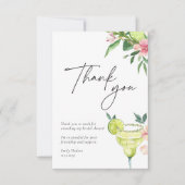 Margarita Mexican Fiesta Vrijgezellenfeest Bedankkaart (Voorkant)