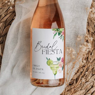 Margarita Mexican Fiesta Vrijgezellenfeest Wijn Etiket