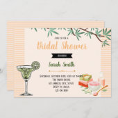 Margarita mini invitation à la fête du visage (Devant / Derrière)