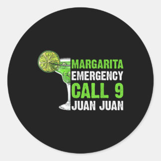 Margarita noodoproep 9 Juan Juan Shirt Ronde Sticker