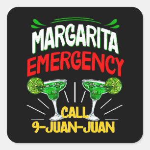 Margarita Noodsignaal 9 Juan Vierkante Sticker
