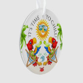 Margarita Parrot Temps à l'ornement de la frisson (devant)