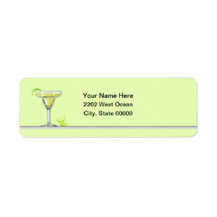 Margarita Party Return Address Label