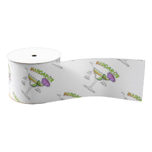 MARGARITA RECIPE COCKTAIL ART GROSGRAIN LINT