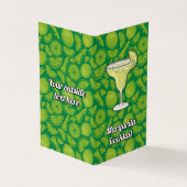 Margarita Recipe Visitekaartjes (Buitenkant)
