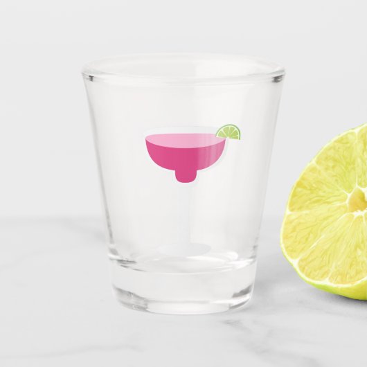 Margarita, roze shot glas (Voorkant)
