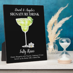 Margarita Salty Kisses PERSONALIZE DEZE Drink Fotoplaat