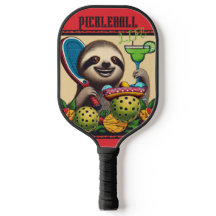 Margarita Sloth Pickleball Paddle