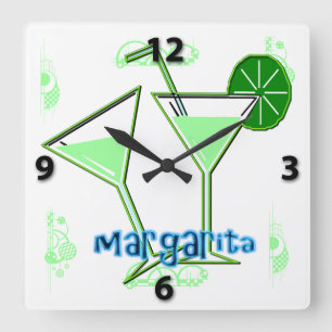 Margarita Square Wall klok