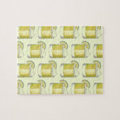 Margarita Summer Cocktail Mixed Drink Lime Green Legpuzzel (Horizontaal)