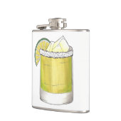 Margarita Summer Cocktail Mixed Drink Limoen Gift Heupfles (Links)