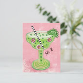 Margarita Sur Carte Postale Rose (Debout devant)