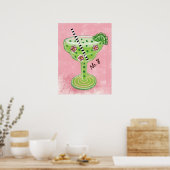Margarita Sur Poster Rose Art Mur (Cuisine)