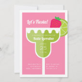 Margarita verjaardagsfeest uitnodiging (Voorkant)