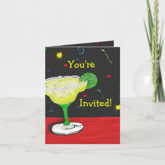 Margarita vous êtes carte invitée (Devant)