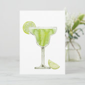 Margarita Waterverf Uitnodiging (Staand voorkant)
