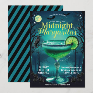 Margaritas À Minuit Cocktail Party Invitation