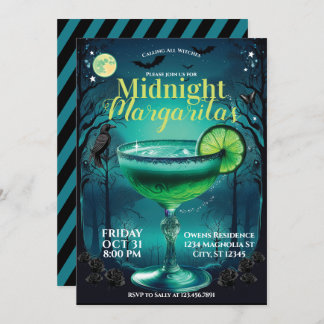 Margaritas À Minuit Cocktail Party Invitation