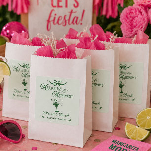 Margarita's en Huwelijk Feestfeest voor de Bruid Vierkante Kartonnen Onderzetter