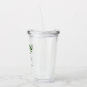 Margaritas En Huwelijk Gepersonaliseerde Bachelore Acryl Drinkbeker (Links)