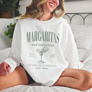 Margaritas En Huwelijk Gepersonaliseerde Bachelore Trui
