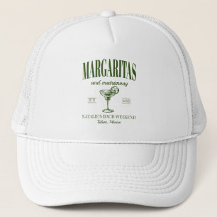 Margarita's en Huwelijk Persoonlijke Bachelorette Trucker Pet