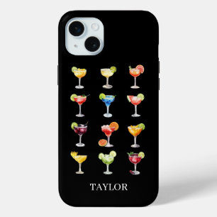 Margaritas Iedereen Persoonlijke Initialen iPhone 15 Mini Hoesje