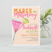 Margaritas Margs & Huwelijksvrijgezellenweekend Kaart (Staand voorkant)