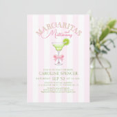 Margaritas Matrimony Bridal Shower Invitation (Debout devant)