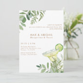 Margaritas & Tacos repetitie diner na feest Kaart (Staand voorkant)