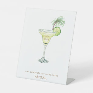 Margaritas Tropische gepersonaliseerde cocktail te Reclamebord Met Voetstuk