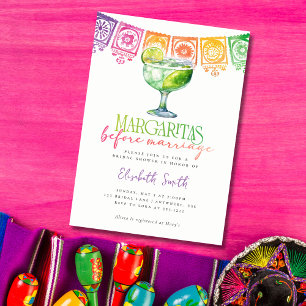 Margaritas voor het Vrijgezellenfeest van Marriage Kaart
