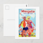 Margate  adverteren poster briefkaart (Voorkant / Achterkant)