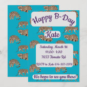 Margays Happy Birthday Kaart (Voorkant / Achterkant)