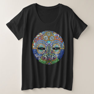Marge-mozaïekmasker Grote Maat T-shirt
