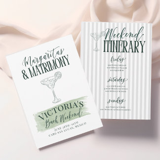 Marges et mariage Bachelorette Invitation