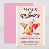 Marges et mariage Invitation à la douche nuptiale (Devant / Derrière)