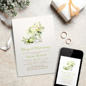 Marges et mariage Invitation à la douche nuptiale