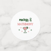 Marges et table de mariage Confetti (Petit recto)